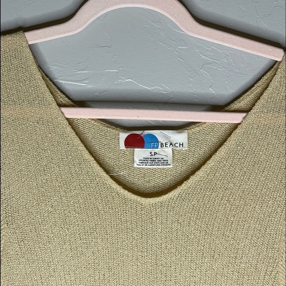 Free People Yellow Montauk Maxi Sweater Dress SM NWOT - Picture 6 of 9